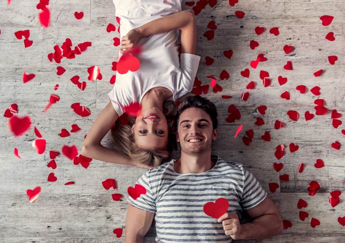 Romantic young couple Romantic young couple